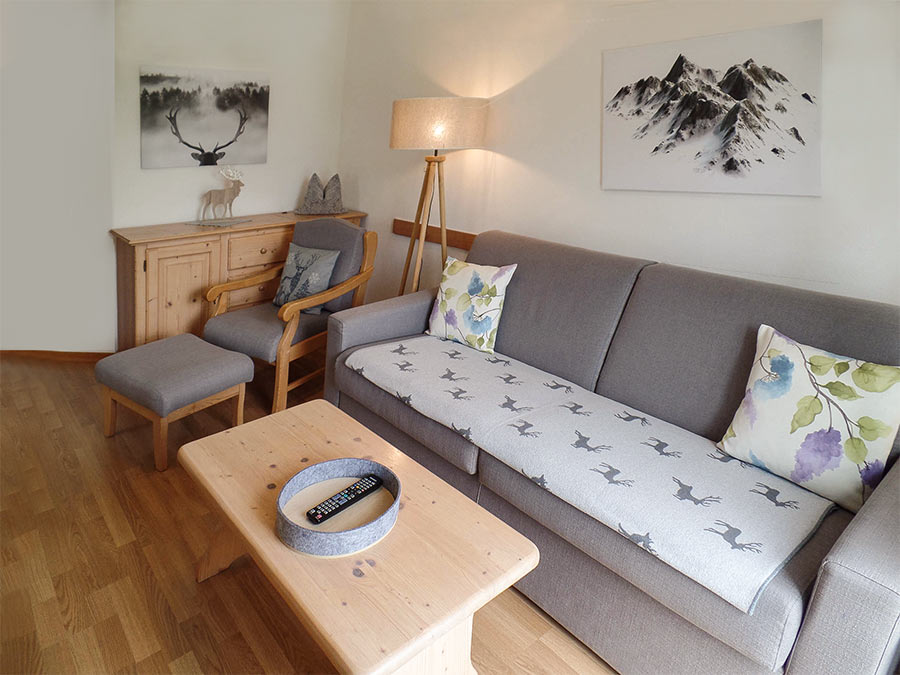 Brünnsteinblick premium holiday apartment living room